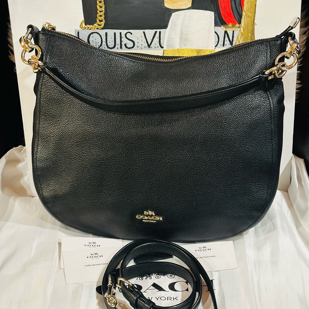 🔥 COACH LEATHER SHOULDER / SLING BAG 2 WAY W/ DUST BAG